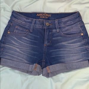 High waisted jeans short